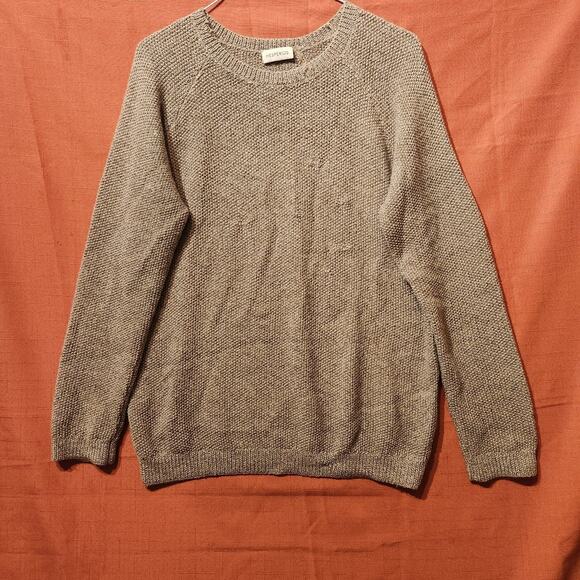 $550 Hesperios Faro Sweater 100% Baby Alpaca Beige Ecru Pullover Sz Small Unisex - Picture 13 of 13
